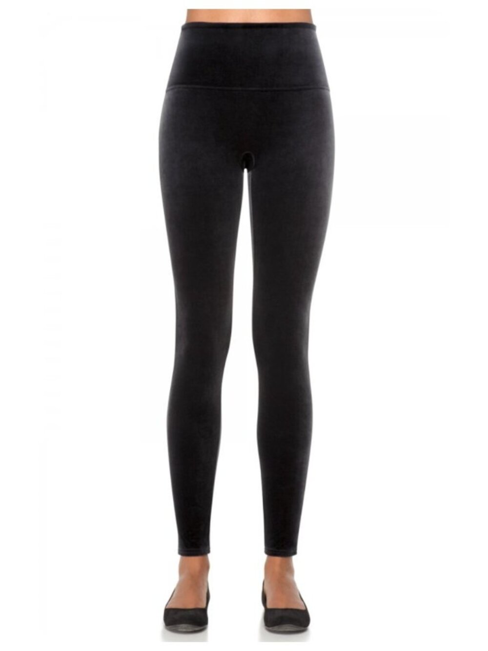 Spanx Black Ready To Wow Velvet Legging sz S